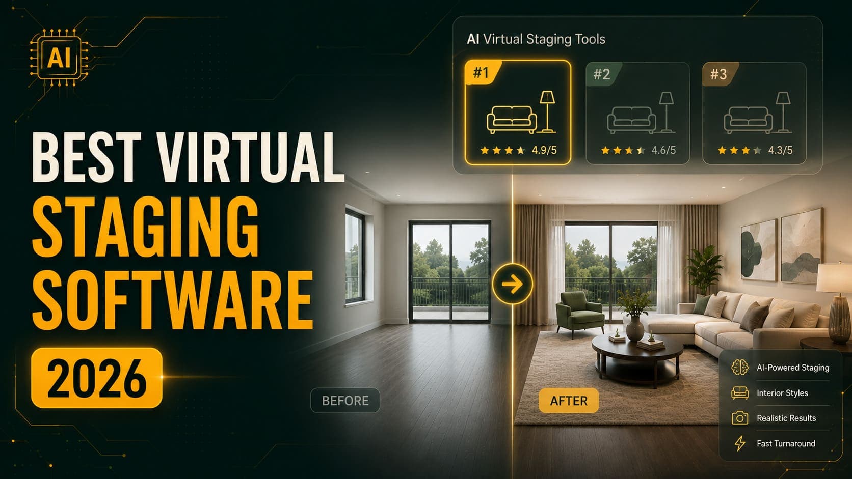 Best Virtual Staging Software in 2026: 12 Tools Compared