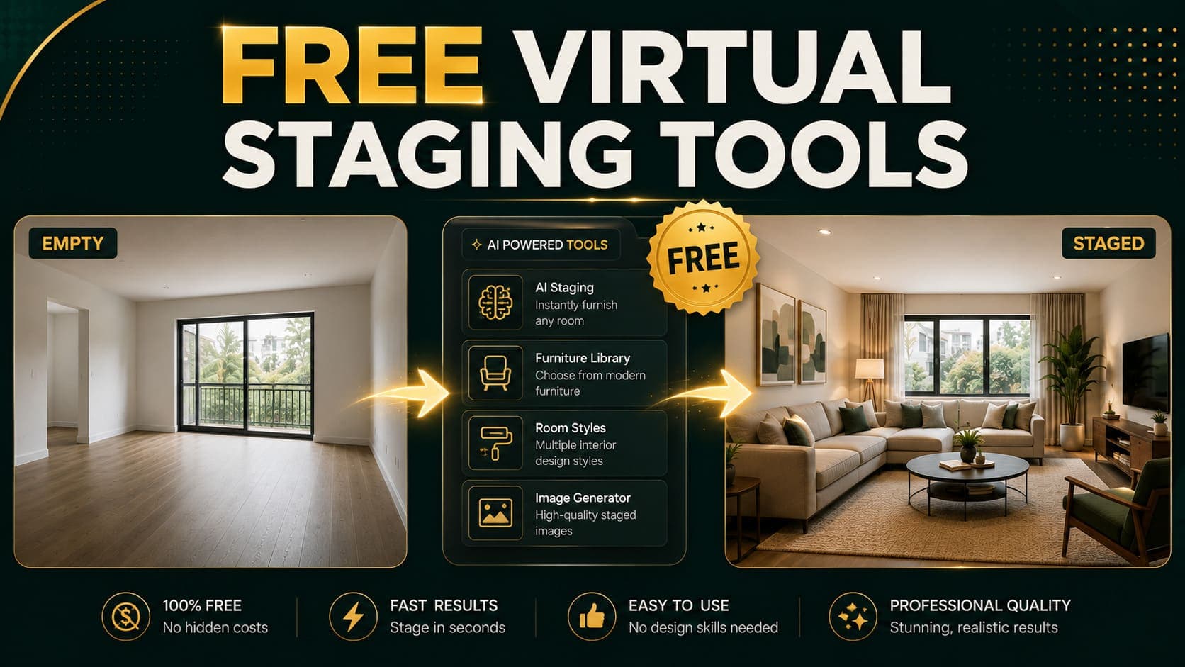Free Virtual Staging Tools in 2026: What Actually Works