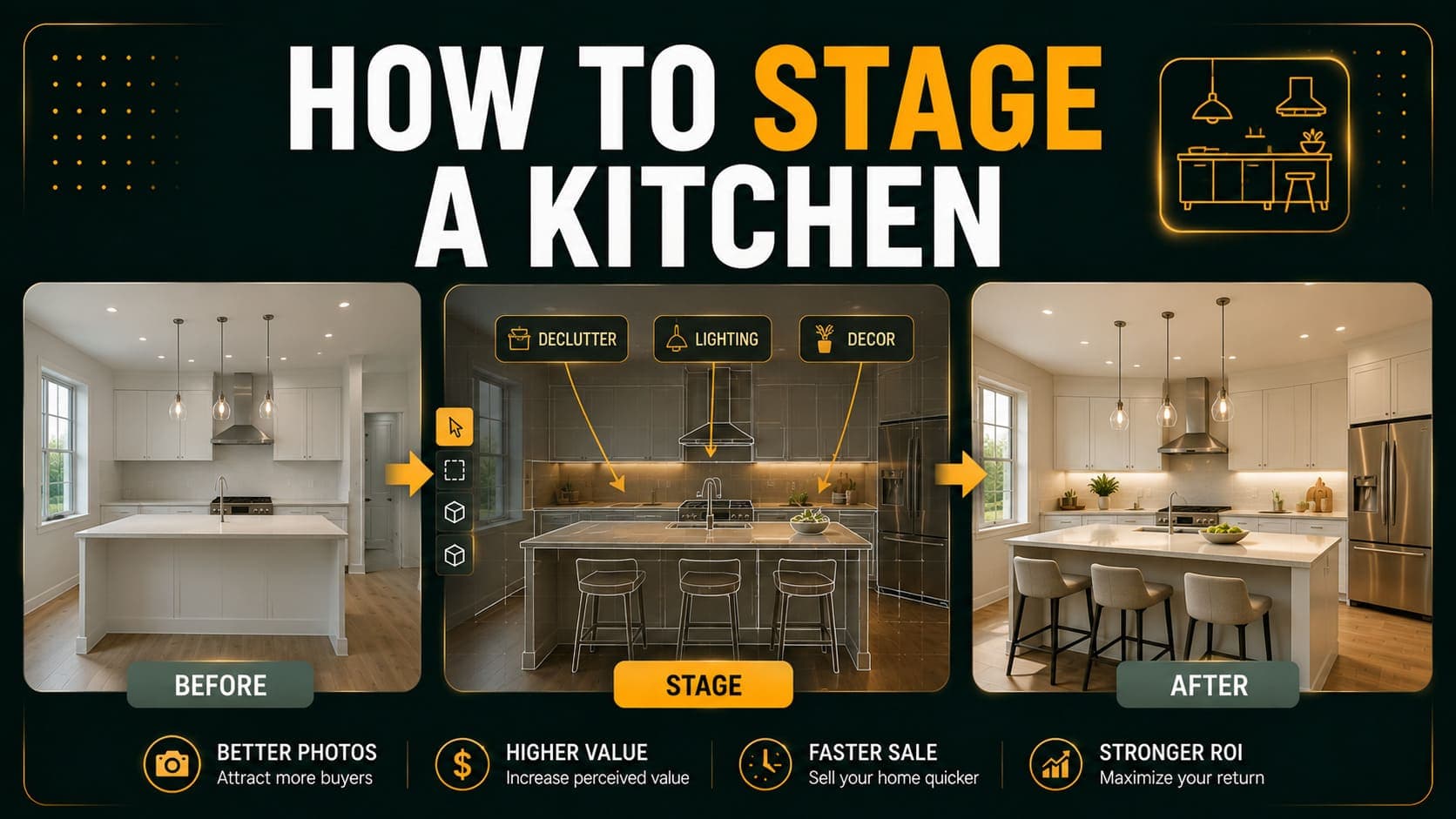 How to Stage a Kitchen for Listing Photos in 2026