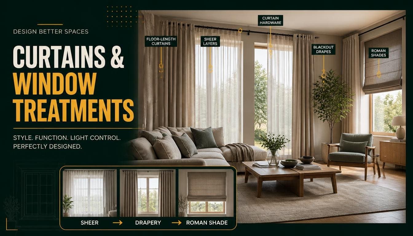 Curtains and Window Treatments: Heights, Widths and What to Choose