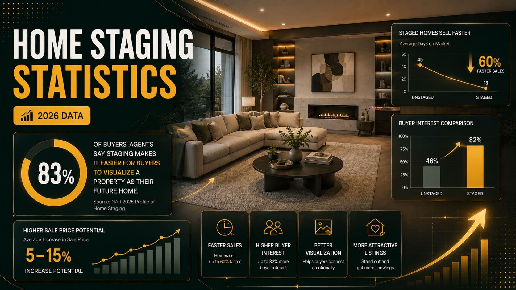Home Staging Statistics 2026: What the Research Says