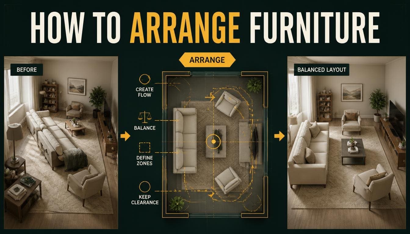 How to Arrange Furniture: Layout Rules That Make Rooms Work