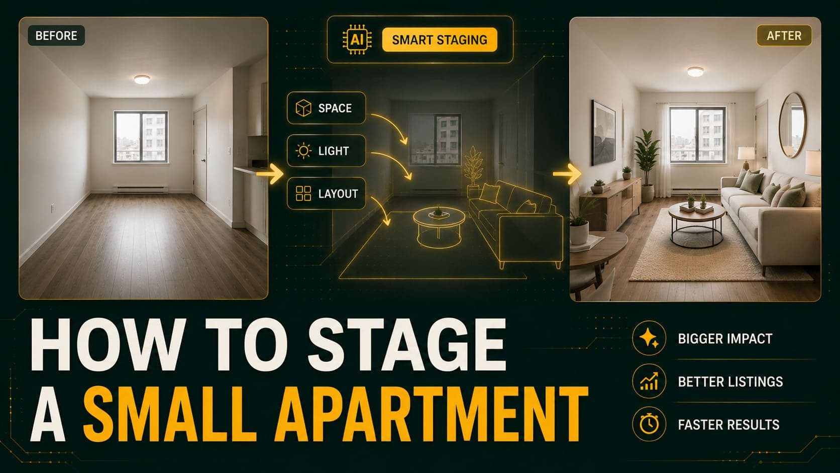 How to Stage a Small Apartment So It Looks Bigger