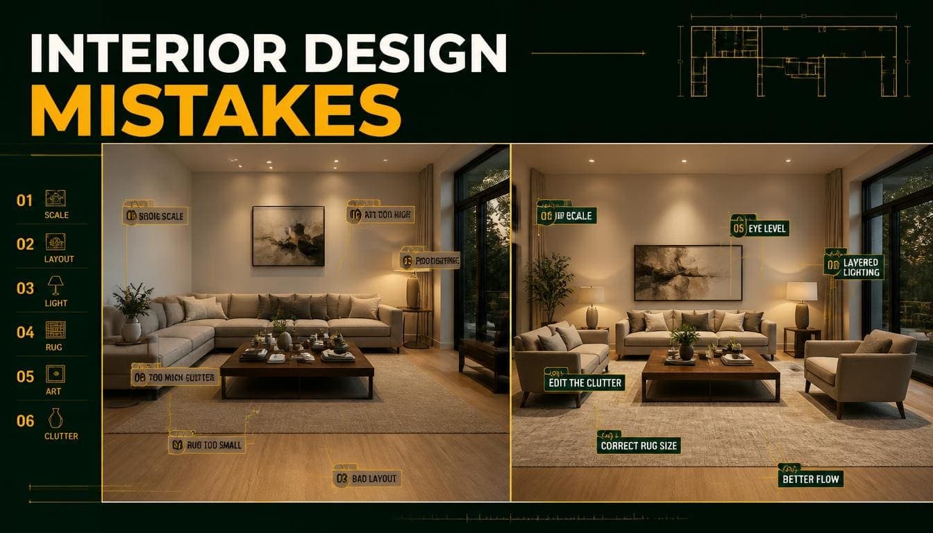 20 Interior Design Mistakes and How to Fix Them
