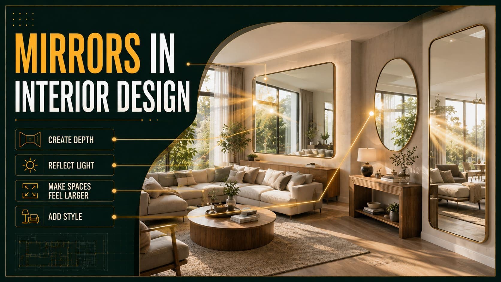 How to Use Mirrors in Interior Design (Without the Clichés)