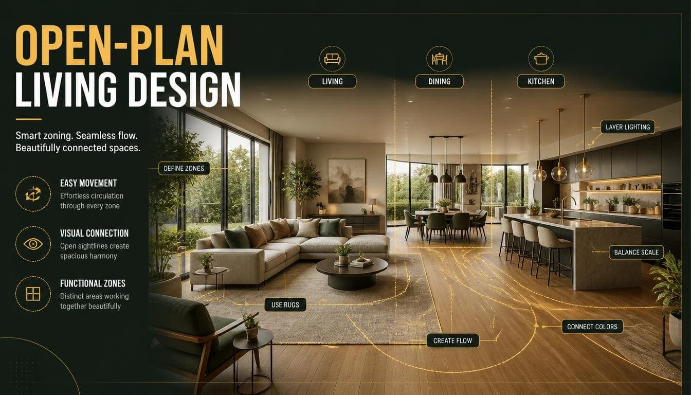 Open Plan Living: How to Make It Work