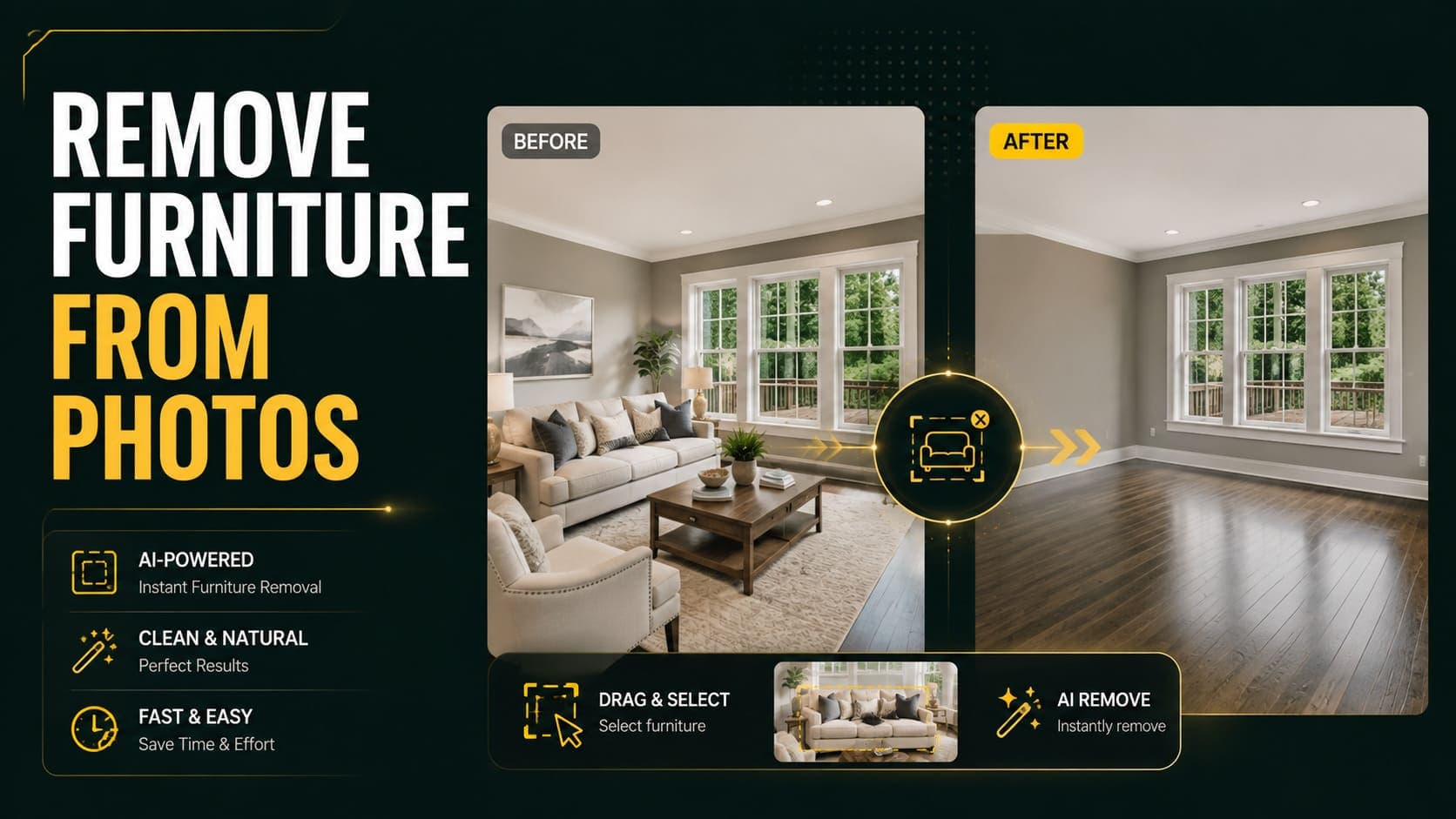 How to Remove Furniture from Photos with AI in 2026