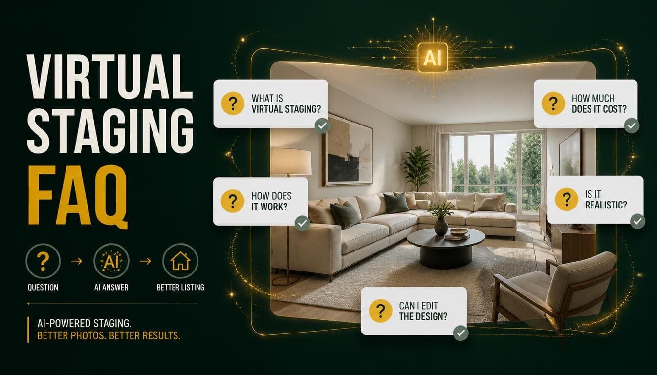 Virtual Staging FAQ: 40 Questions Answered