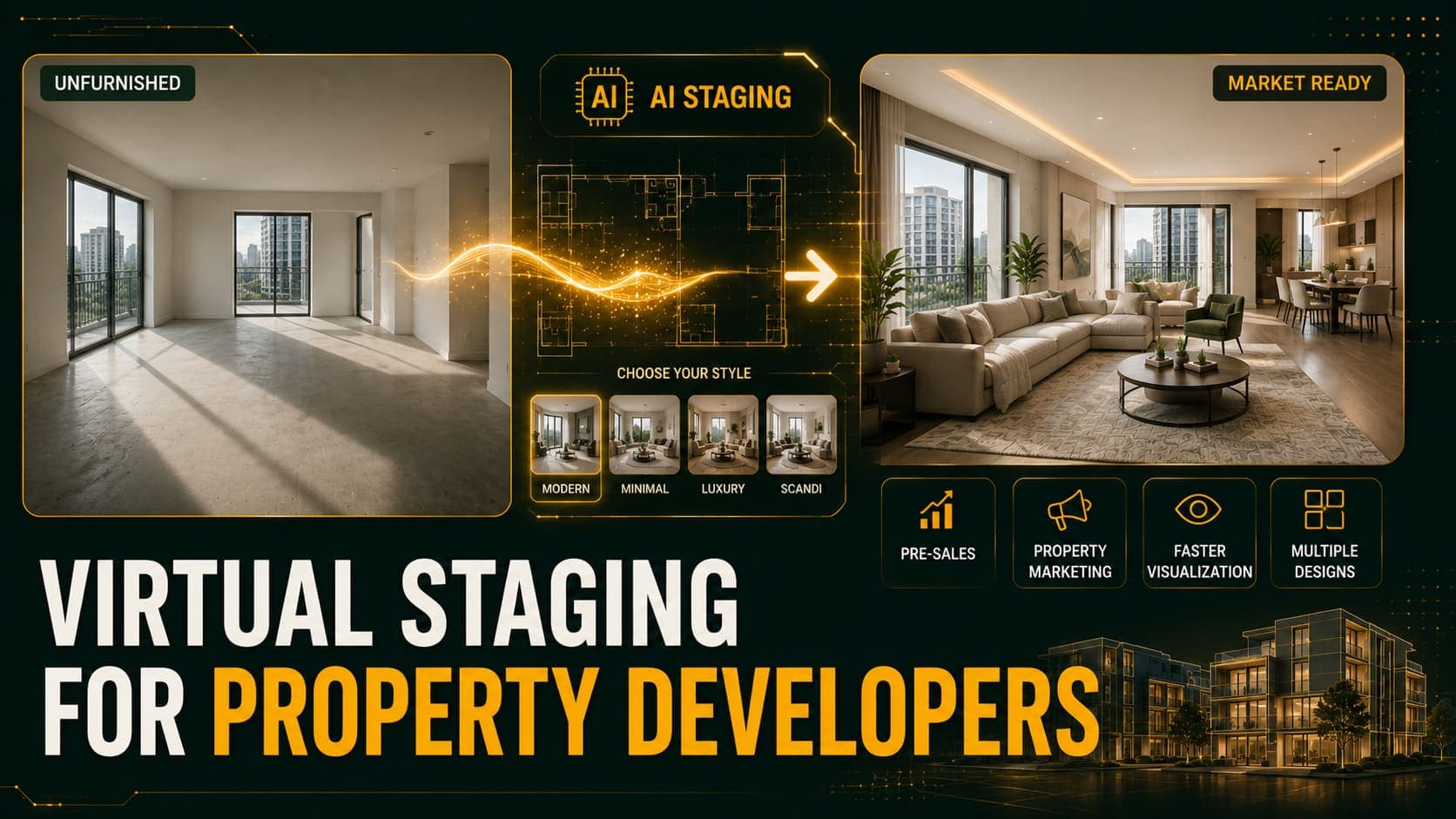 Virtual Staging for Property Developers: Sell Off-Plan Faster