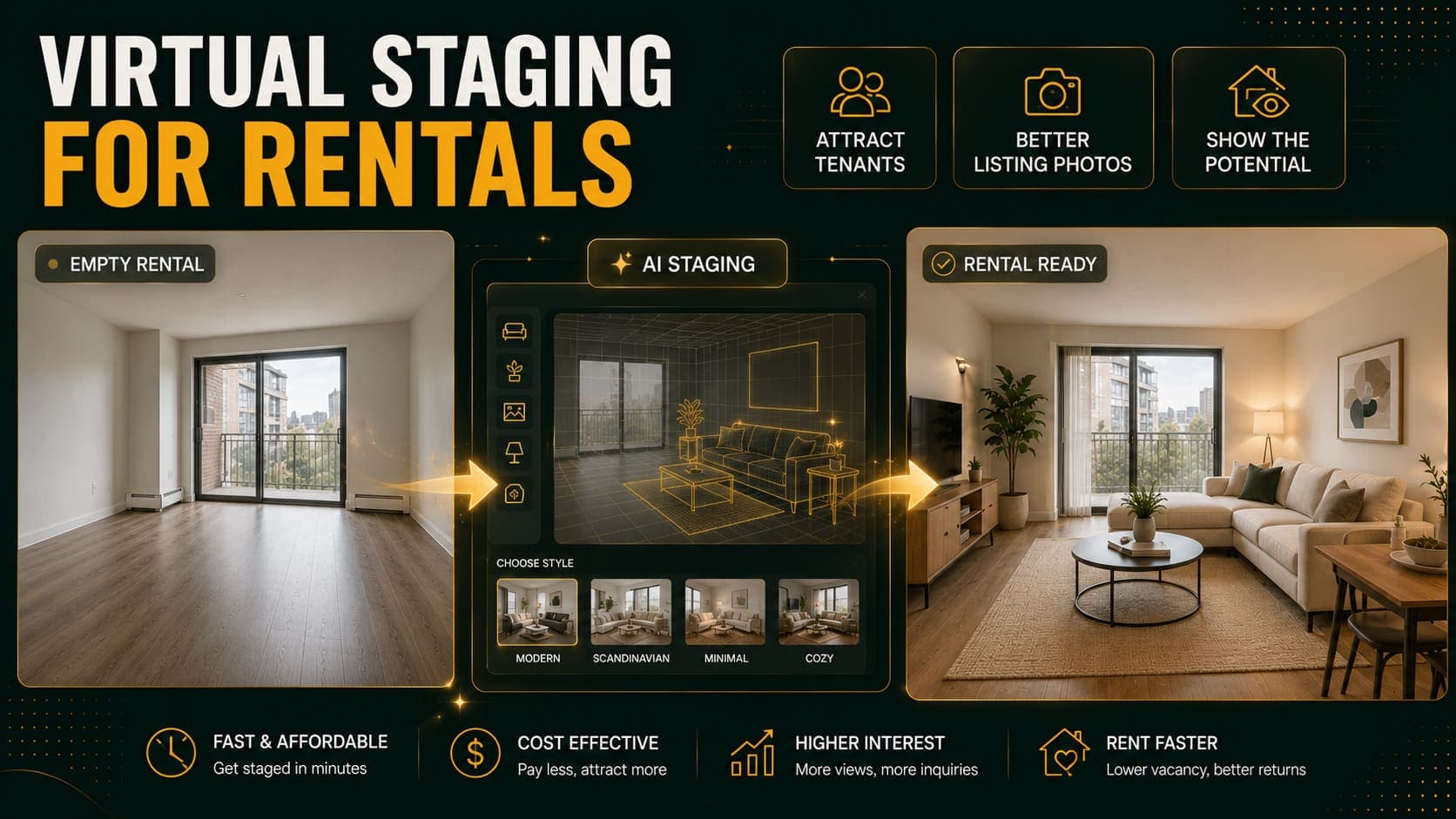 Virtual Staging for Rental Properties: Fill Vacancies Faster
