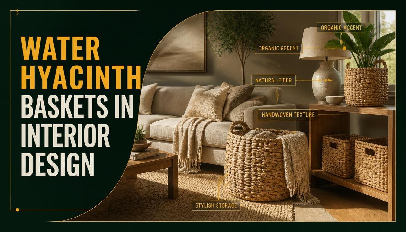 Which Interior Design Style Uses Water Hyacinth Woven Baskets?